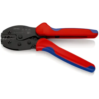 Produktbild von KNIPEX® - 97 52 50 SB PreciForce® Crimpzange mit Mehrkomponenten-Hüllen brünier