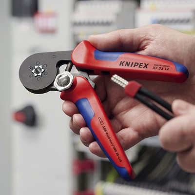 Produktbild von KNIPEX® - Crimpzange 97 53 14 brüniert Mehrkomp. selbsteinst. 0,08-10mm² 180mm