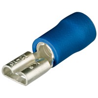 Produktbild von KNIPEX® - Flachsteckhülse 97 99 021 isoliert DIN 46245 blau 6,3mm 1,5-2,5mm²