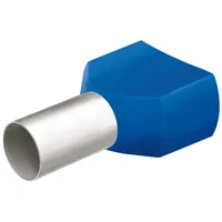 KNIPEX Twin-Aderendhülse 97 99 374 mit Kunststoffkragen, á 100 Stück, 2,5mm², blau Produktbild