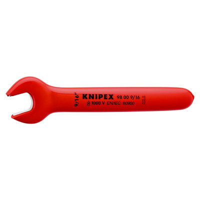 Produktbild von KNIPEX® - Einmaulschlüssel 98 00 9/16 isol. IEC 60900 DIN EN 60900 15° SW 9/16"