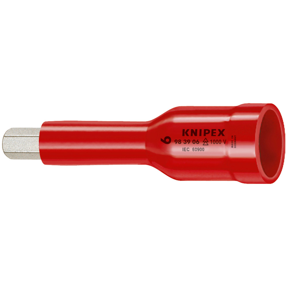 KNIPEX Steckschlüsseleinsatz für Innensechskantschrauben mit Innenvierkant 1/2" Produktbild img1 L