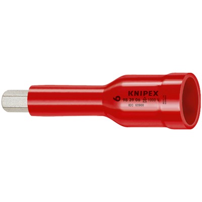 Produktbild von KNIPEX® - Schraubendrehereinsatz 98 39 06 Sechskant außen IEC 60900 3/8" SW6x75