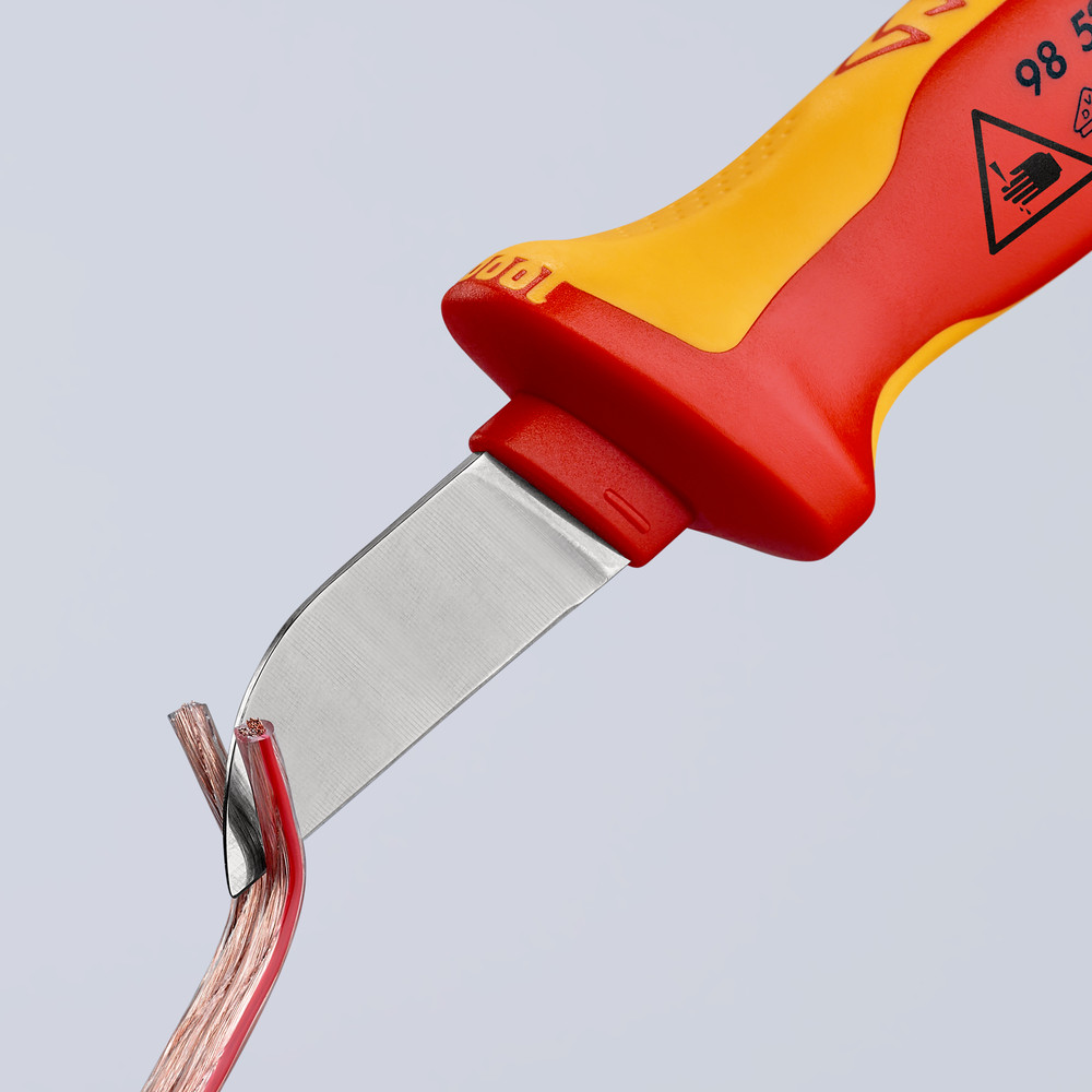 KNIPEX Kabelmesser 98 52 SB VDE isoliert Kl.: 50mm 190mm SB Produktbild img3 L