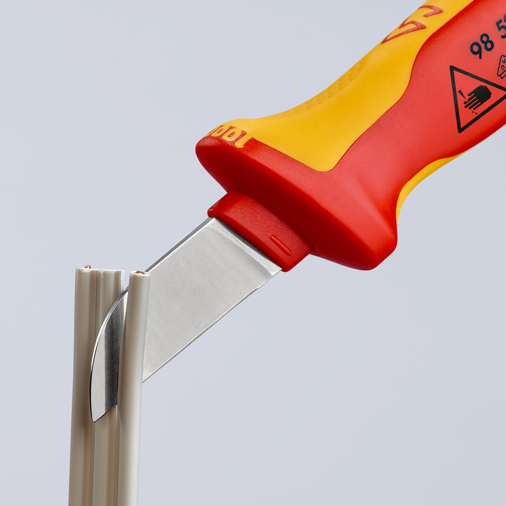 KNIPEX Kabelmesser 98 52 SB VDE isoliert Kl.: 50mm 190mm SB Produktbild img4 L