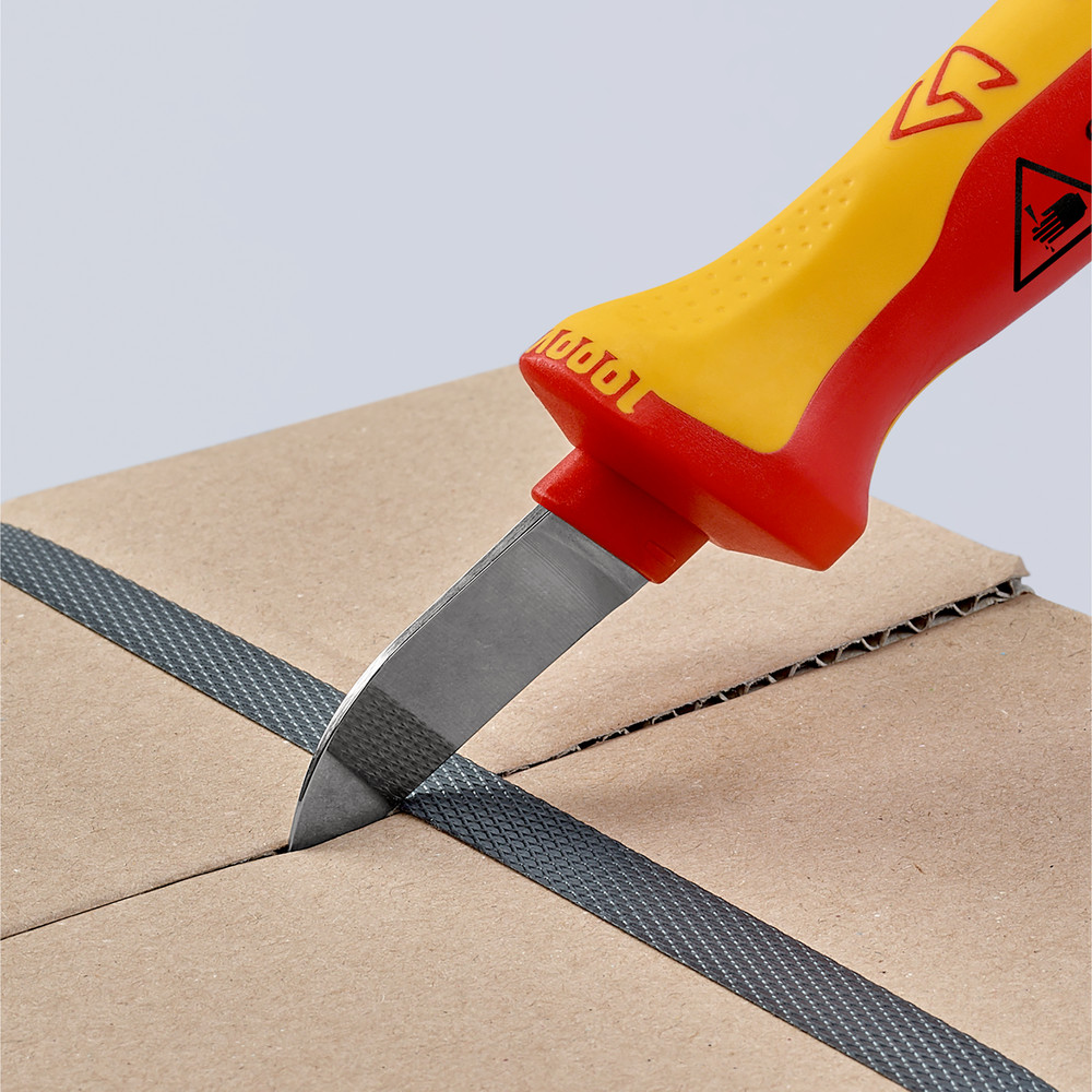 KNIPEX Kabelmesser 98 52 SB VDE isoliert Kl.: 50mm 190mm SB Produktbild img6 L
