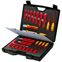 KNIPEX Werkzeug-Sortiment 98 99 12 26-teilig Kunststoffkoffer Produktbild