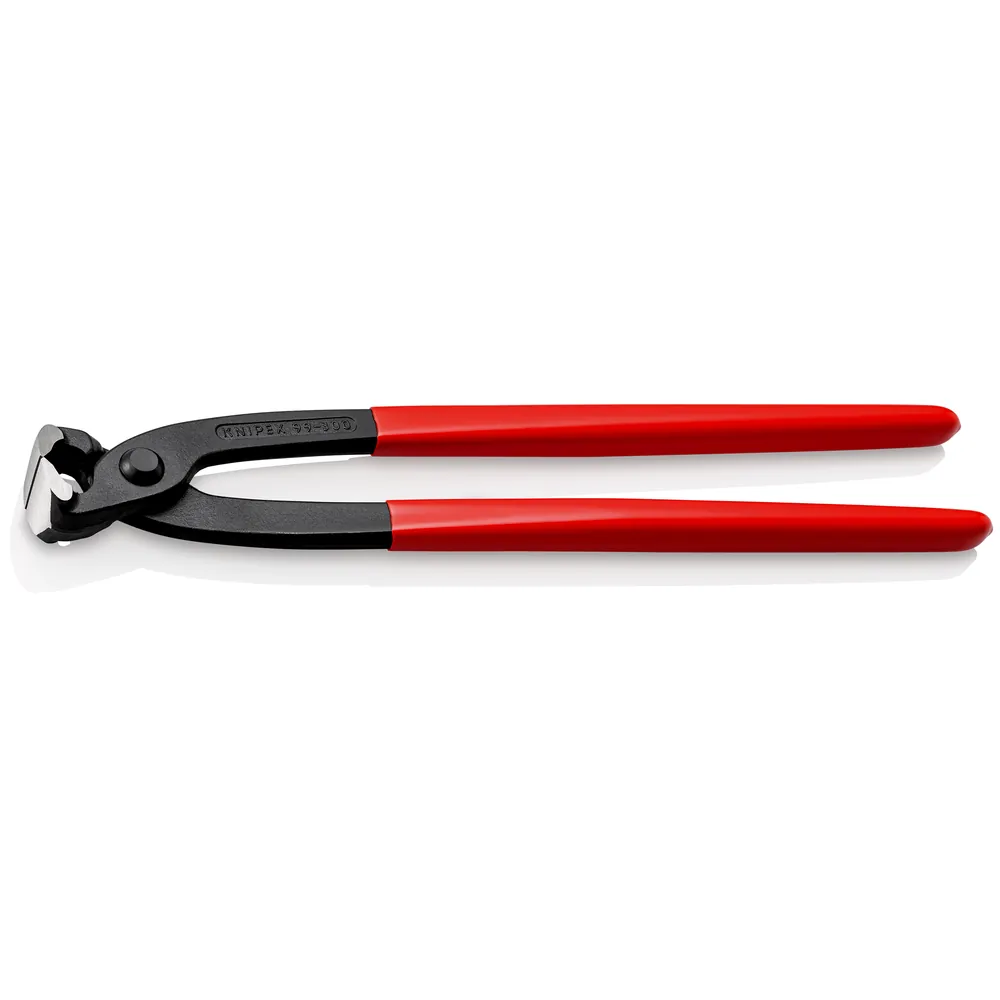 KNIPEX Monierzange (Rabitz- oder Flechterzange) mit Kunststoff überzogen schwarz atramentiert Produktbild img1 L