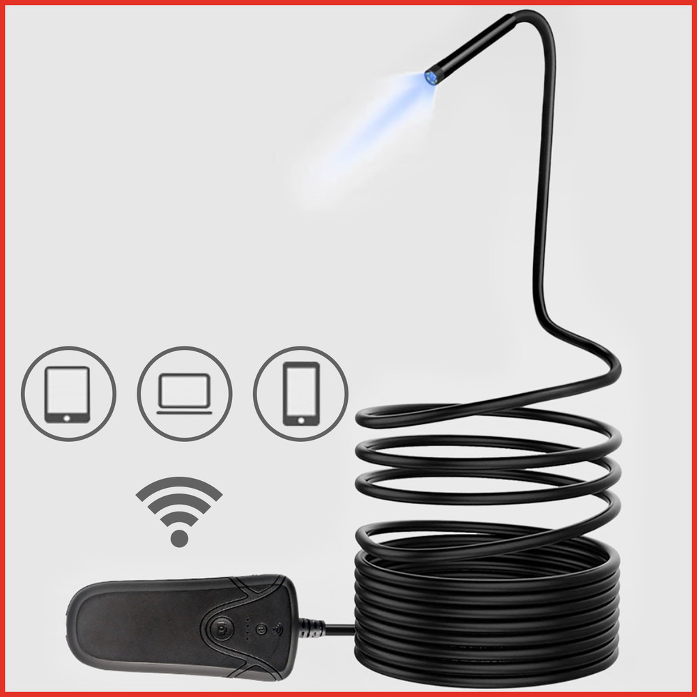 KSTOOLS Wi-Fi-Videoskop-Satz mit Ø 5,5 mm 0° HD Frontkamera-Sonde, 5-teilig Produktbild img3 L