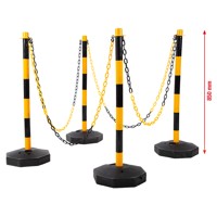 Produktbild von KSTOOLS® - Absperrpfosten-Satz mit Kette, 13-teilig