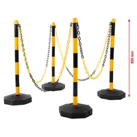 Produktbild von KSTOOLS® - Absperrpfosten-Satz mit Kette, 13-teilig