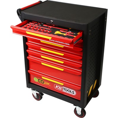 Produktbild von KSTOOLS® - ECOline Werkstattwagen mit 42 isolierten Werkzeugen für Hybrid- und 