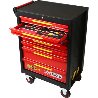 Produktbild von KSTOOLS® - ECOline Werkstattwagen mit 42 isolierten Werkzeugen für Hybrid- und 