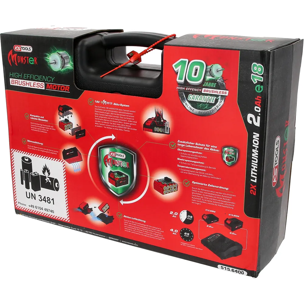 KSTOOLS eMONSTER Brushless-Akku-Bohr-Schrauber-Satz, 4-tlg Produktbild img4 L