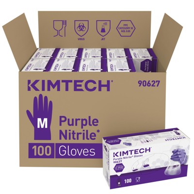 Produktbild von Kimtech - Science Einweghandschuh Purple Nitrile Gr. M=7,5 100 Stück je Box