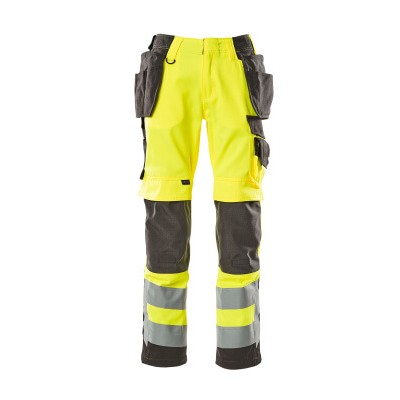 Produktbild von MASCOT® - Wigan Hose mit Hängetaschen - SAFE SUPREME - hi-vis Gelb/Dunkelanthra