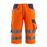 Produktbild von MASCOT® - Luton Shorts, lang SAFE SUPREME, hi-vis Orange/Schwarzblau, Größe C62