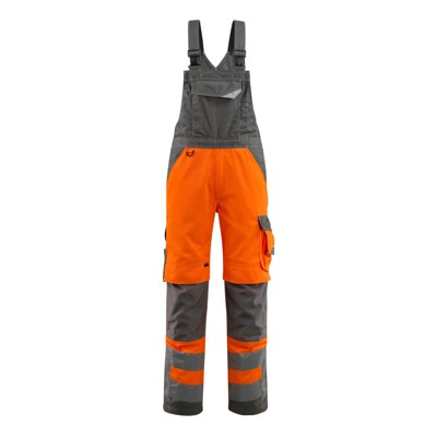 Produktbild von MASCOT® - Newcastle Latzhose mit Knietaschen - SAFE SUPREME - hi-vis Orange/Dun