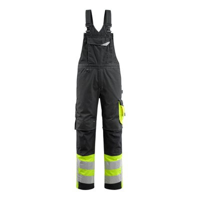 Produktbild von MASCOT® - Sunderland Latzhose mit Knietaschen - SAFE SUPREME - Schwarz/hi-vis G
