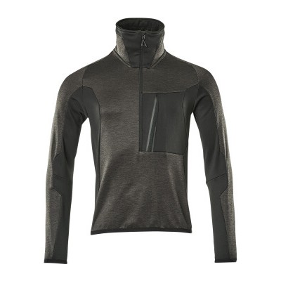 Produktbild von MASCOT® - Fleecepullover ADVANCED mit kurzem Reißverschluss Dunkelanthrazit/Sch