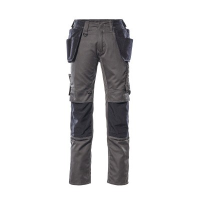 Produktbild von MASCOT® - Kassel Hose mit Hängetaschen UNIQUE, Dunkelanthrazit/Schwarz, Größe 7