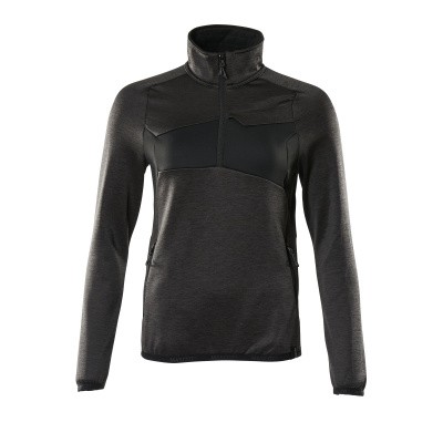 Produktbild von MASCOT® - Fleecepullover ACCELERATE mit kurzem Reißverschluss Dunkelanthrazit/S