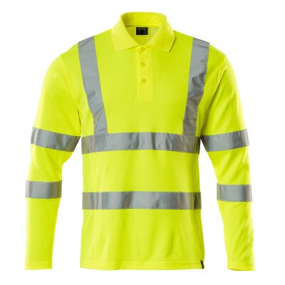 Produktbild von MASCOT® - Polo-Shirt, Langarm SAFE CLASSIC, hi-vis Gelb, Größe L