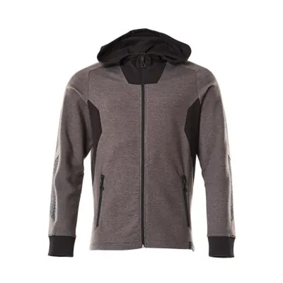 Produktbild von MASCOT® - Kapuzensweatshirt ACCELERATE mit Reißverschluss Dunkelanthrazit/Schwa
