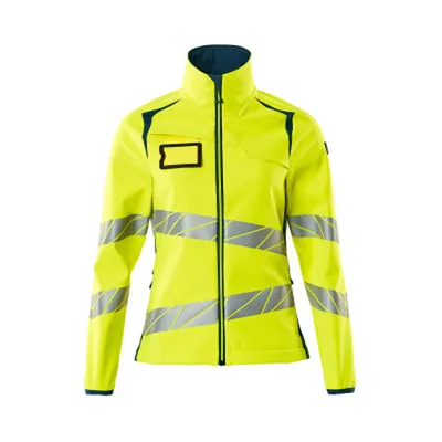Produktbild von MASCOT® - Soft Shell Jacke ACCELERATE SAFE, hi-vis Gelb/Dunkelpetroleum, Größe 