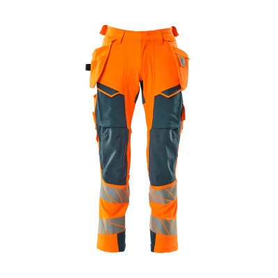 Produktbild von MASCOT® - Hose mit Hängetaschen - ACCELERATE SAFE - hi-vis Orange/Dunkelpetrole