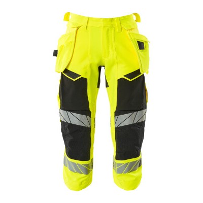 Produktbild von MASCOT® - Dreiviertel-Hose mit Hängetaschen - ACCELERATE SAFE - hi-vis Gelb/Sch