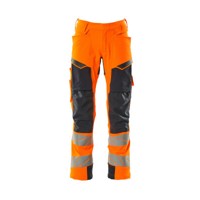 Produktbild von MASCOT® - Hose mit Knietaschen ACCELERATE SAFE, hi-vis Orange/Schwarzblau, Größ