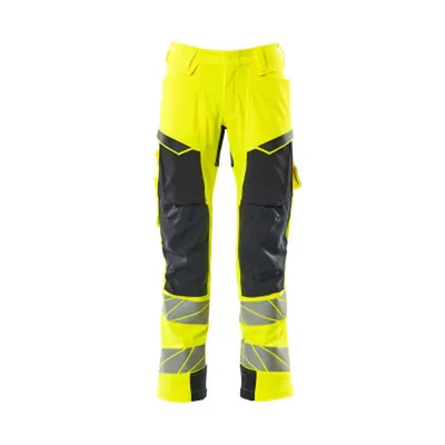 Produktbild von MASCOT® - Hose mit Knietaschen ACCELERATE SAFE, hi-vis Gelb/Schwarzblau, Größe 