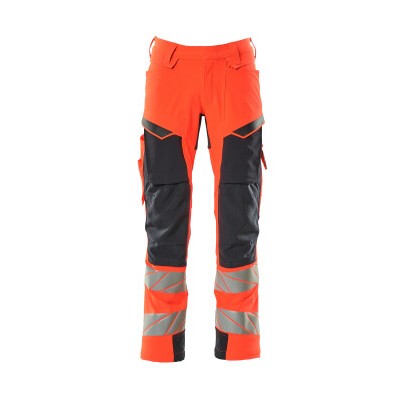 Produktbild von MASCOT® - Hose mit Knietaschen ACCELERATE SAFE, hi-vis Rot/Schwarzblau, Größe 8