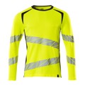 Produktbild von MASCOT® - T-Shirt, Langarm ACCELERATE SAFE, hi-vis Gelb/Schwarzblau, Größe XL-O