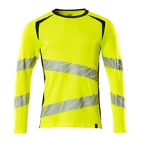 Produktbild von MASCOT® - T-Shirt, Langarm ACCELERATE SAFE, hi-vis Gelb/Schwarzblau, Größe 2XL-