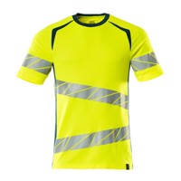 Produktbild von MASCOT® - T-Shirt ACCELERATE SAFE, hi-vis Gelb/Dunkelpetroleum, Größe L-ONE