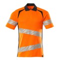 Produktbild von MASCOT® - Polo-Shirt ACCELERATE SAFE, hi-vis Orange/Schwarzblau, Größe S-ONE