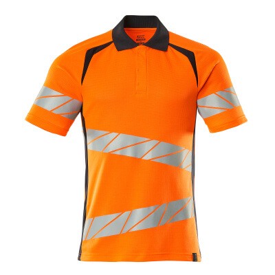 Produktbild von MASCOT® - Polo-Shirt ACCELERATE SAFE, hi-vis Orange/Schwarzblau, Größe S-ONE