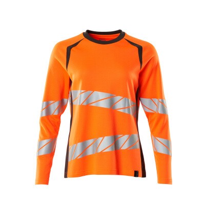 Produktbild von MASCOT® - T-Shirt, Langarm ACCELERATE SAFE, hi-vis Orange/Dunkelanthrazit, Größ