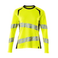 Produktbild von MASCOT® - T-Shirt, Langarm ACCELERATE SAFE, hi-vis Gelb/Schwarzblau, Größe XL-O