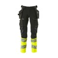 Produktbild von MASCOT® - Hose mit Hängetaschen ACCELERATE SAFE, Schwarz/hi-vis Gelb, Größe 90C