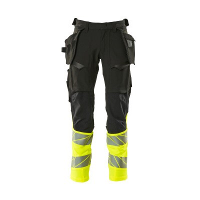 Produktbild von MASCOT® - Hose mit Hängetaschen ACCELERATE SAFE, Schwarz/hi-vis Gelb, Größe 90C