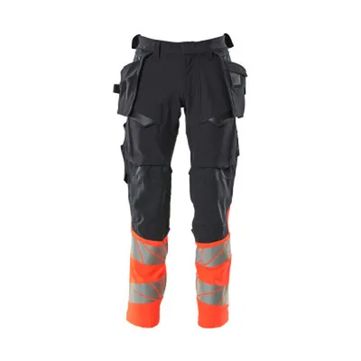 Produktbild von MASCOT® - Hose mit Hängetaschen ACCELERATE SAFE, Schwarzblau/hi-vis Rot, Größe