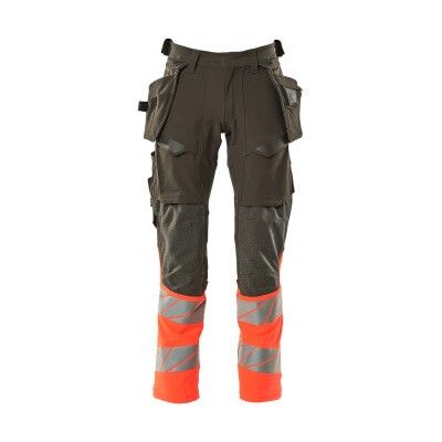 Produktbild von MASCOT® - Hose mit Hängetaschen ACCELERATE SAFE, Dunkelanthrazit/hi-vis Rot, Gr