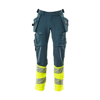 Produktbild von MASCOT® - Hose mit Hängetaschen ACCELERATE SAFE, Dunkelpetroleum/hi-vis Gelb, G