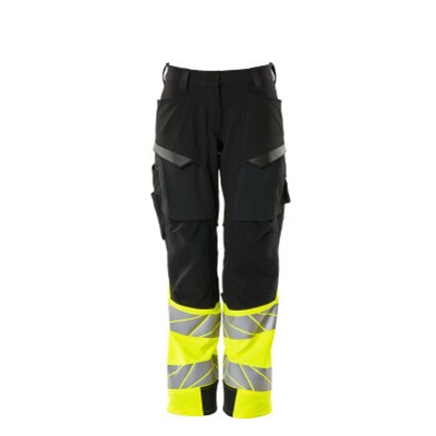 Produktbild von MASCOT® - Hose mit Knietaschen ACCELERATE SAFE, Schwarz/hi-vis Gelb, Größe 82C3