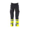 Produktbild von MASCOT® - Hose mit Knietaschen ACCELERATE SAFE, Schwarzblau/hi-vis Gelb, Größe 