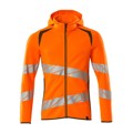 Produktbild von MASCOT® - Kapuzensweatshirt mit Reißverschluss - ACCELERATE SAFE - hi-vis Orang