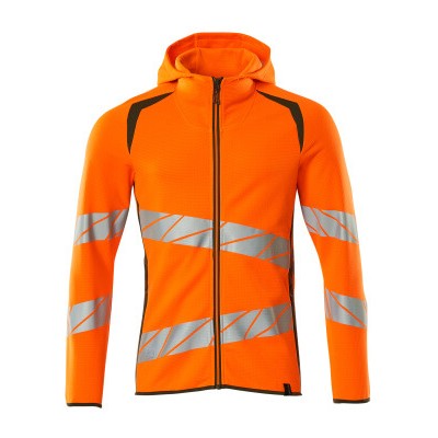 Produktbild von MASCOT® - Kapuzensweatshirt mit Reißverschluss - ACCELERATE SAFE - hi-vis Orang